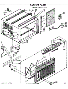 Cabinet Parts parts for Kenmore Heat Pump System 106.7771810 (1067771810, 106 7771810) from AppliancePartsPros.com