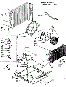 Unit Parts parts for Kenmore Heat Pump System 106.7771812 (1067771812, 106 7771812) from AppliancePartsPros.com