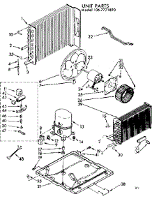 Unit Parts parts for Kenmore Heat Pump System 106.7771890 (1067771890, 106 7771890) from AppliancePartsPros.com