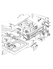 Top And Console Assembly parts for Kenmore Washer 110.6104350 (1106104350, 110 6104350) from AppliancePartsPros.com