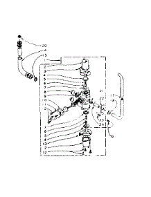 Mixing Valve Assembly parts for Kenmore Washer 110.6104570 (1106104570, 110 6104570) from AppliancePartsPros.com