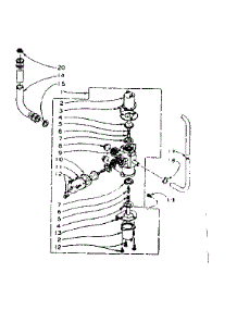 Mixing Valve Assembly parts for Kenmore Washer 110.6105520 (1106105520, 110 6105520) from AppliancePartsPros.com
