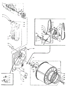 Bulkhead Assembly parts for Kenmore Dryer 110.6107400 (1106107400, 110 6107400) from AppliancePartsPros.com
