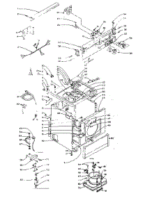 Machine Sub-Assembly parts for Kenmore Dryer 110.6107500 (1106107500, 110 6107500) from AppliancePartsPros.com