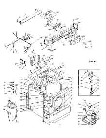 Machine Sub-Assembly parts for Kenmore Dryer 110.6107502 (1106107502, 110 6107502) from AppliancePartsPros.com