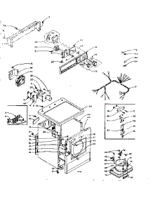 Machine Sub-Assembly parts for Kenmore Dryer 110.6108400 (1106108400, 110 6108400) from AppliancePartsPros.com