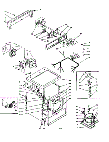 Machine Sub-Assembly parts for Kenmore Dryer 110.6108401 (1106108401, 110 6108401) from AppliancePartsPros.com