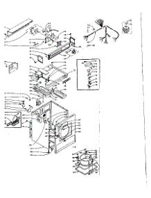 Machine Sub-Assembly parts for Kenmore Dryer 110.6108701 (1106108701, 110 6108701) from AppliancePartsPros.com