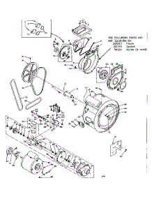 Blower, Cylinder, Pump And Motor parts for Kenmore Washer Dryer Combo 110.6109101 (1106109101, 110 6109101) from AppliancePartsPros.com