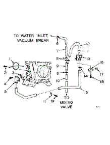 Blower Inlet Flush Accessory parts for Kenmore Washer Dryer Combo 110.6109102 (1106109102, 110 6109102) from AppliancePartsPros.com