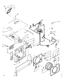 Top And Front Assembly parts for Kenmore Washer Dryer Combo 110.6109105 (1106109105, 110 6109105) from AppliancePartsPros.com