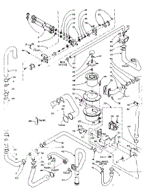 Water System parts for Kenmore Washer Dryer Combo 110.6110501 (1106110501, 110 6110501) from AppliancePartsPros.com