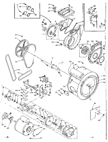 Blower, Cylinder, Pump And Motor parts for Kenmore Washer Dryer Combo 110.6110504 (1106110504, 110 6110504) from AppliancePartsPros.com
