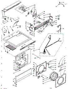 Top And Front Assembly parts for Kenmore Washer Dryer Combo 110.6110505 (1106110505, 110 6110505) from AppliancePartsPros.com