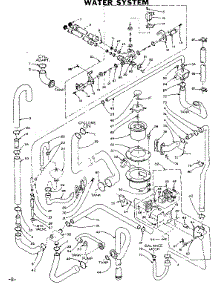 Water System parts for Kenmore Washer Dryer Combo 110.6110802 (1106110802, 110 6110802) from AppliancePartsPros.com