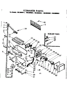 Icemaker Parts parts for Kenmore Refrigerator 106.8609921 (1068609921, 106 8609921) from AppliancePartsPros.com
