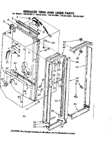 Breaker Trim And Liner Parts parts for Kenmore Refrigerator 106.8610981 (1068610981, 106 8610981) from AppliancePartsPros.com