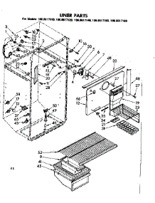 Liner Parts parts for Kenmore Refrigerator 106.8617110 (1068617110, 106 8617110) from AppliancePartsPros.com