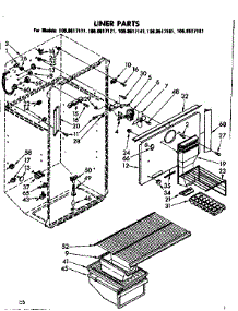 Liner Parts parts for Kenmore Refrigerator 106.8617161 (1068617161, 106 8617161) from AppliancePartsPros.com