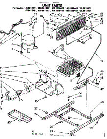 Unit Parts parts for Kenmore Refrigerator 106.8618451 (1068618451, 106 8618451) from AppliancePartsPros.com