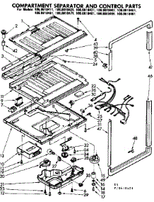 Compartment Separator & Control Parts parts for Kenmore Refrigerator 106.8618451 (1068618451, 106 8618451) from AppliancePartsPros.com