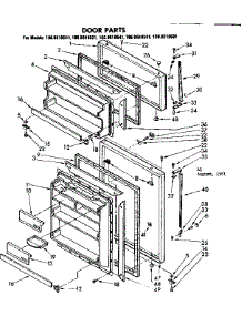 Door Parts parts for Kenmore Refrigerator 106.8618511 (1068618511, 106 8618511) from AppliancePartsPros.com