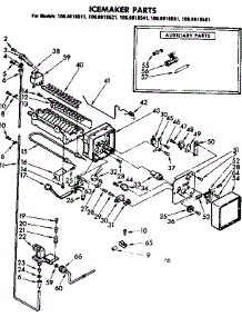 Icemaker Parts parts for Kenmore Refrigerator 106.8618511 (1068618511, 106 8618511) from AppliancePartsPros.com