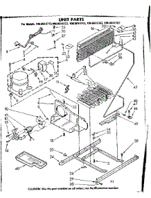 Unit Parts parts for Kenmore Refrigerator 106.8618723 (1068618723, 106 8618723) from AppliancePartsPros.com