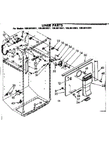 Liner Parts parts for Kenmore Refrigerator 106.8618841 (1068618841, 106 8618841) from AppliancePartsPros.com
