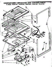 Compartment Separator & Control Parts parts for Kenmore Refrigerator 106.8618841 (1068618841, 106 8618841) from AppliancePartsPros.com