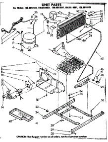 Unit Parts parts for Kenmore Refrigerator 106.8618841 (1068618841, 106 8618841) from AppliancePartsPros.com
