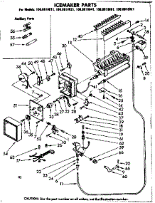 Icemaker Parts parts for Kenmore Refrigerator 106.8618841 (1068618841, 106 8618841) from AppliancePartsPros.com