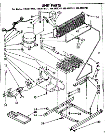 Unit Parts parts for Kenmore Refrigerator 106.8619741 (1068619741, 106 8619741) from AppliancePartsPros.com