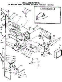 Icemaker Parts parts for Kenmore Refrigerator 106.8620641 (1068620641, 106 8620641) from AppliancePartsPros.com