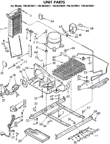 Unit Parts parts for Kenmore Refrigerator 106.8620641 (1068620641, 106 8620641) from AppliancePartsPros.com