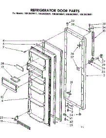 Door Parts parts for Kenmore Refrigerator 106.8620641 (1068620641, 106 8620641) from AppliancePartsPros.com