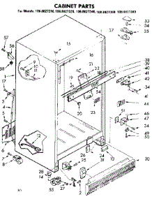 Cabinet Parts parts for Kenmore Refrigerator 106.8627360 (1068627360, 106 8627360) from AppliancePartsPros.com