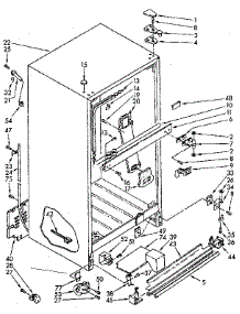 Cabinet Parts parts for Kenmore Refrigerator 106.8630672 (1068630672, 106 8630672) from AppliancePartsPros.com
