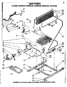 Unit Parts parts for Kenmore Refrigerator 106.8632260 (1068632260, 106 8632260) from AppliancePartsPros.com