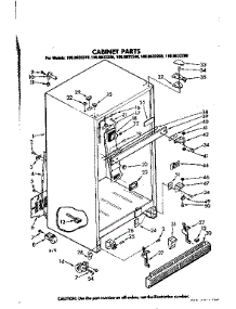 Cabinet Parts parts for Kenmore Refrigerator 106.8632260 (1068632260, 106 8632260) from AppliancePartsPros.com