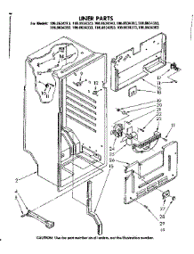 Liner Parts parts for Kenmore Refrigerator 106.8634373 (1068634373, 106 8634373) from AppliancePartsPros.com