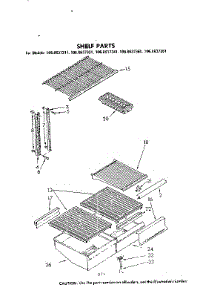 Shelf Parts parts for Kenmore Refrigerator 106.8637321 (1068637321, 106 8637321) from AppliancePartsPros.com