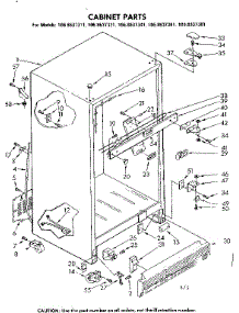 Cabinet Parts parts for Kenmore Refrigerator 106.8637321 (1068637321, 106 8637321) from AppliancePartsPros.com