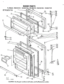 Door Parts parts for Kenmore Refrigerator 106.8637321 (1068637321, 106 8637321) from AppliancePartsPros.com