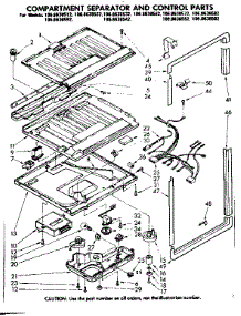 Compartment Separator And Control Parts parts for Kenmore Refrigerator 106.8638512 (1068638512, 106 8638512) from AppliancePartsPros.com