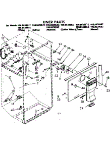 Liner Parts parts for Kenmore Refrigerator 106.8638512 (1068638512, 106 8638512) from AppliancePartsPros.com