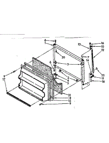 Freezer Door Parts parts for Kenmore Refrigerator 106.8646320 (1068646320, 106 8646320) from AppliancePartsPros.com