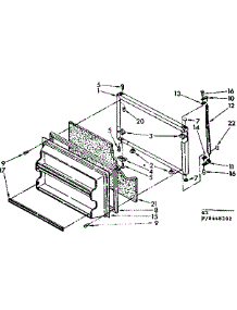 Freezer Door Parts parts for Kenmore Refrigerator 106.8648322 (1068648322, 106 8648322) from AppliancePartsPros.com