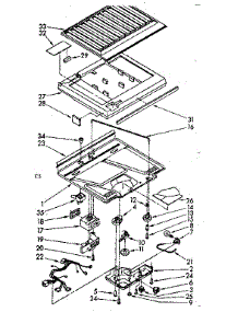 Compartment Separator And Control Parts parts for Kenmore Refrigerator 106.8648344 (1068648344, 106 8648344) from AppliancePartsPros.com