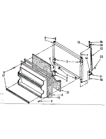 Freezer Door Parts parts for Kenmore Refrigerator 106.8648344 (1068648344, 106 8648344) from AppliancePartsPros.com